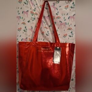 Marc Jacobs Metallic Red Tote Bag